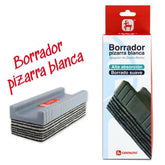 BLISTER 1 BORRADOR PIZARRA BLANCA CENTAURO | 12 UNIDADES | (UNIPAPEL)